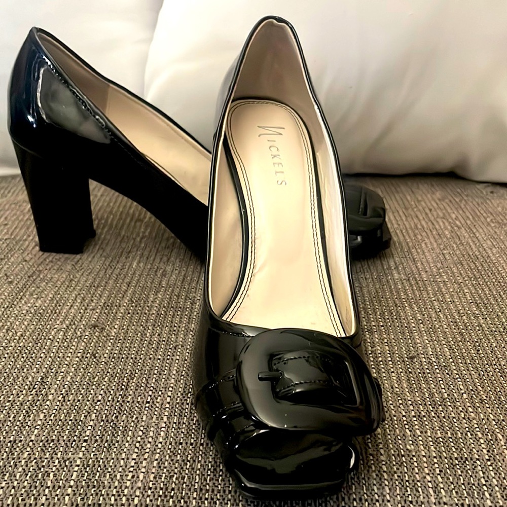 Worn once. Black patent leather size 9.